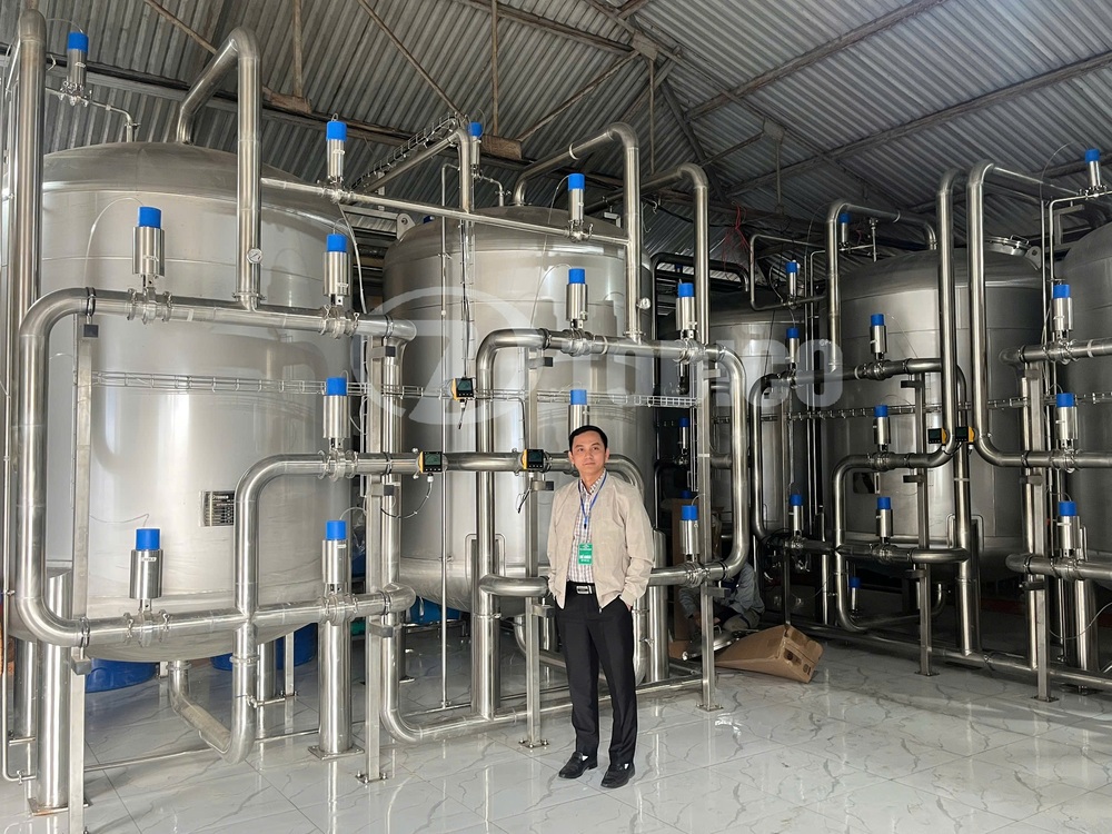 Hệ thống xử lý nước cho nhà máy sữa bò